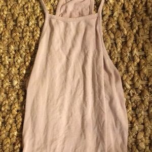 rosy pink racer back tank top
